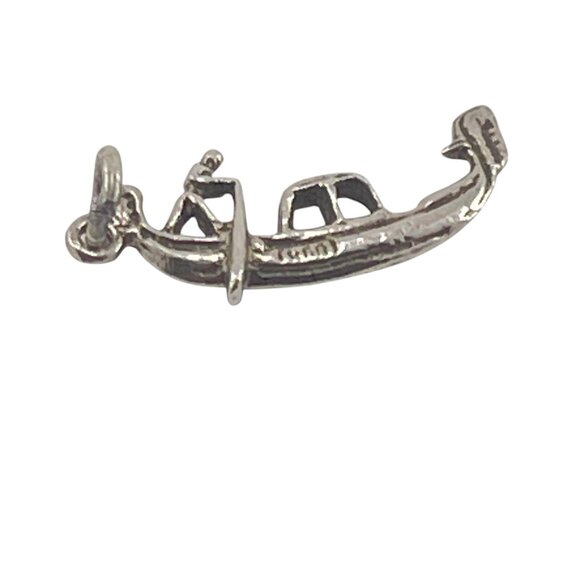 Sterling Silver Gondola Charm Pendant For Bracelets & Necklaces - Picture 5 of 6